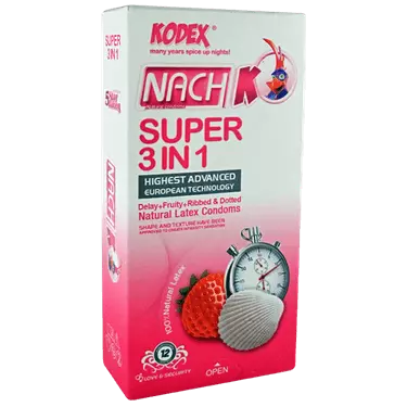 کاندوم Super 3in1 12 pcs ناچ کدکس